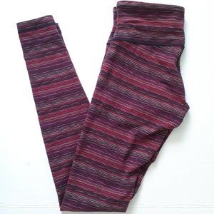Lululemon Wunder Under Pant III in Space Dye Twist Regal Plum Alarming Size 6